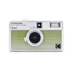 KODAK EKTAR H35N Half Frame Film Camera Bundle with Kodak Ultramax 400/24EXP 35mm Roll Film (Striped Green)