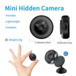 Upgraded Mini Spy Camera Hidden Camera Nanny Cam 1080P with Night Vision & Motion Detection Hidden Spy Cam Home Security Surveillance Camera – New Software – Indoor Security Camera for Home and Office