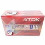 TDK D90 High Output 90 Minute IECI/Type I Cassette Tapes, Set of (3)