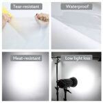 Lighting Diffusion Film Sheet 6 Packs Kit 15x19inches/ 40x50cm Diffuser Filter Gel Roll for Soften Led Flash Strobe Light Photography Video