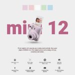 Fujifilm Instax Mini 12 Instant Camera Blossom Pink + Minimate Custom Case + Fuji Instax Film 20 Sheets Twin Pack