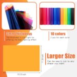 20 Pcs Correction Gels Light Filter 16×12” Lighting Gels Overlays Transparent Plastic Sheets Diffuser Film 10 Colors for Landscape Led Light, Photography, Video, Photo, Stage