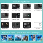 SmilePowo 48-in-1 Accessories Kit for GoPro Hero 11 10 9 8 Max 7 6 5 4 3 3+ 2 1 Black GoPro 2018 Session Fusion Silver White Insta360 DJI AKASO APEMAN YI Campark XIAOMI Action Camera (Carrying Case)