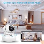 Indoor Camera 2K, Litokam 360 Pan/Tilt Smart Home Security Camera for Pets/Dog with Phone App, Baby Camera with Motion Detection, 2.4G WiFi Camera with Night Vision & 2-Way Audio, Works with Alexa