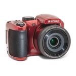 KODAK PIXPRO AZ255-RD 16MP Digital Camera 25X Optical Zoom 24mm Wide Angle Lens Optical Image Stabilization 1080P Full HD Video 3″ LCD Vlogging Camera (Red)