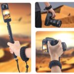 Rigdance Adjustable Camera Wrist Strap Lanyard with 1/4-20 Screw for Insta 360 X3, X2, for DJI Pocket 3, Universal Hand Strap for Selfie Sticks, Action Cameras, DSLR Cameras (Black)