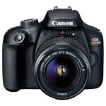 Canon EOS Rebel T100 DSLR Camera w/Canon EF-S 18-55mm Lens + 2pc 64GB Memory Card + Tripod + Photo and Video Editor + Cleaning Cloth & More