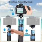 SIRUI Aluminum Monopod with Feet, 75.8″ Professional Monopod for Cameras, Compact Travel Monopod with Quick Release Plate, Max Load 33lbs, Compatible with Sony Canon Nikon DSLR Camera, AM-404FL+QC-38