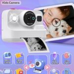 Kids Camera Instant Print, MEETRYE Instant Print Camera for Kids 4-14 Year Old, Christmas Birthday Gifts Digital Camera Toy for 5 6 7 8 9 10 Year Old Girls Boys Toddlers