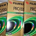 Fuji PRO T-120 High-Grade Recordable VHS Cassette Tapes (3 Pack)
