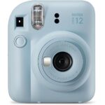FUJIFILM INSTAX Mini 12 Instant Film Camera | Pastel Blue Bundled with INSTAX Mini Instant Film |40 Exposures + Instax Accessory Bundle + AA Batteries + Cleaning Cloth (10 Items)