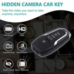 64GB Spy Camera Car Key,360 Minutes Battery Life, Mini Nanny Cam Hidden Camera,Small Hidden Camera with HD 1080P,Surveillance & Security Spy Hidden Cameras