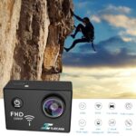 Xilecam Action Camera 1080P WiFi Sports Camera 4xZoom Action Camera 40m/131ft Underwater Waterproof with 2 X1050 mAh Batteries and Multi-Function Accessory (X2pro)