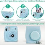 Fujifilm Instax Mini 11 Camera with Fujifilm Instant Mini Film (40 Sheets) Bundle with Deals Number One Accessories Including Carrying Case, Photo Album, Stickers