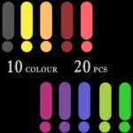 WEINIDASI 20 Pack Color Correction Gel Light Filter, Transparent Colour Filter Film, Colored Transparency Sheets, Color Correction, Film for Lamp, Headlight, Photo Studio Strobe, LED, Headlight Film