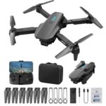 Drone with Camera for Adults Kids, 1080P HD FPV Foldable Quadcopter with 90° Adjustable Lens, Circle Fly, 3 Speed Gears,Gesture Control, Headless Mode RC Drone Lightning Deals Of Today Open Box Deals