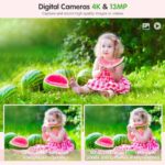 4K Digital Camera, Camera for Kids Real 13MP Point and Shoot Digital Cameras with 32GB SD Card 16X Zoom, 2.83” Portable Vintage Small Camera for Teens Kids Boys Girls Gift Pink
