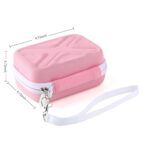 Digital Camera Case for AbergBest 21 Mega Pixels 2.7″ LCD Rechargeable HD/Kodak Pixpro/Canon PowerShot ELPH 180/190/Sony DSCW800/DSCW830 Cameras, Travel Carrying Protective Case for Camera – Pink