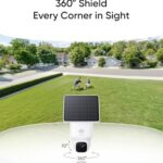 eufy Security SoloCam E30, 4-Cam Kit, Security Cameras Wireless Outdoor, Solar Camera Outdoor Wireless, 360° Pan, AI Tracking, 2K Clarity, No Monthly Fee