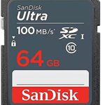 SanDisk 64GB Ultra SD Memory Card 5 Pack SDXC UHS-I Class 10 (SDSDUNR-064G-GN3IN) Bundle with 5 SD Card Cases & 1 Everything But Stromboli Card Reader