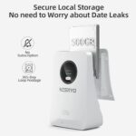 KCSNYO Solar Security Cameras Wireless Outdoor, 4MP Solar Powered, 4 Cam kit, Color Night Vision, 360° PTZ, 500G HDD Local Recording, No Monthly Fees