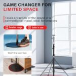 IFOOTAGE Round Base Monopod RB-A400, 79” Aluminum Photography Light Stand, Camera Tripod Stand for DSLR Camera, Light, Webcam, Live Streaming, Vlogging, Payload 10KG/22LBS