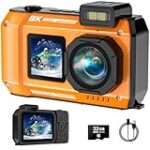 8K UHD Underwater Camera 33FT Autofocus 70MP Rugged Dustproof Shockproof Waterproof Digital Camera with 32G Card