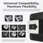 ULANZI SL03 Camera Mini Flash Speedlite with Video Light, GN8 6500K External Flash 90° Angle Adjustable Speedlite Compatible with Sony/Canon/Fuji/Nikon DSLR, Universal Single Contact Hot Shoe Mount