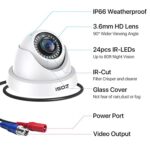 ZOSI 2Pack 2.0MP HD 1080P Security Cameras Kit, 80ft Night Vision, Indoor Outdoor Home CCTV Dome Cameras for 1080P/5MP/4K HD-TVI Analog DVR System